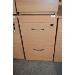 Lightwood Effect Two Drawer Storage Cabinet