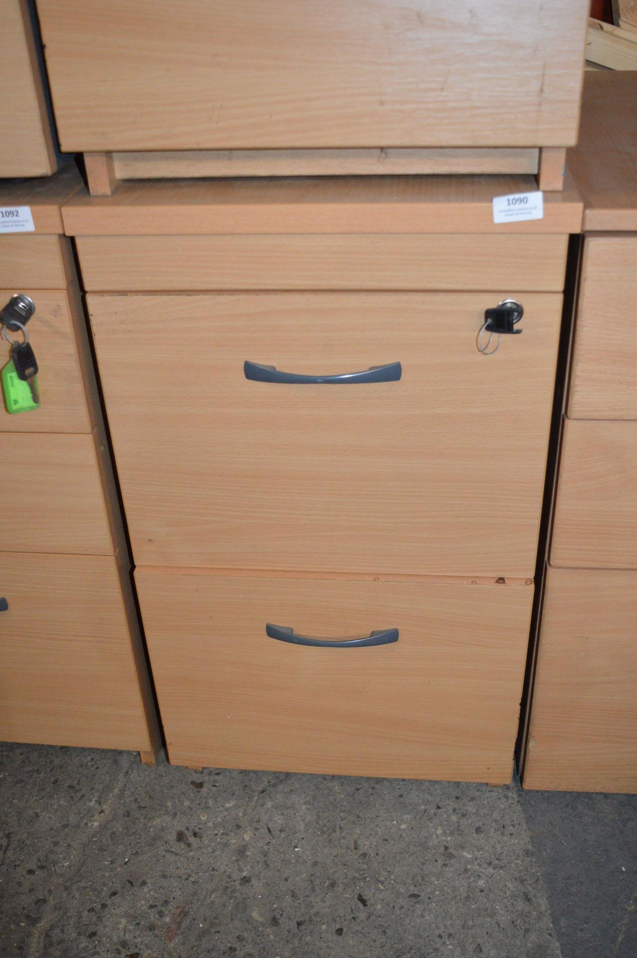 Lightwood Effect Two Drawer Storage Cabinet