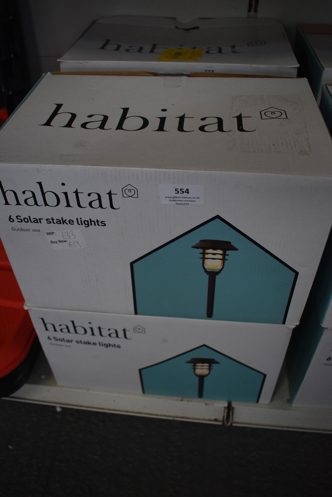 Two Boxes of Six Habitat Solar Stake Lights - Bild 2 aus 4