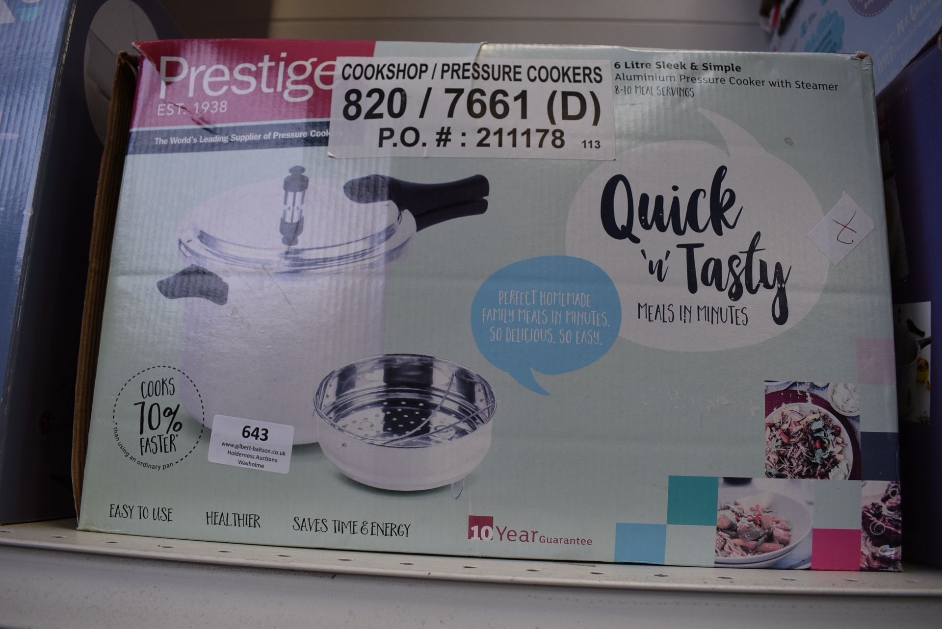 Prestige Pressure Cooker with Steamer