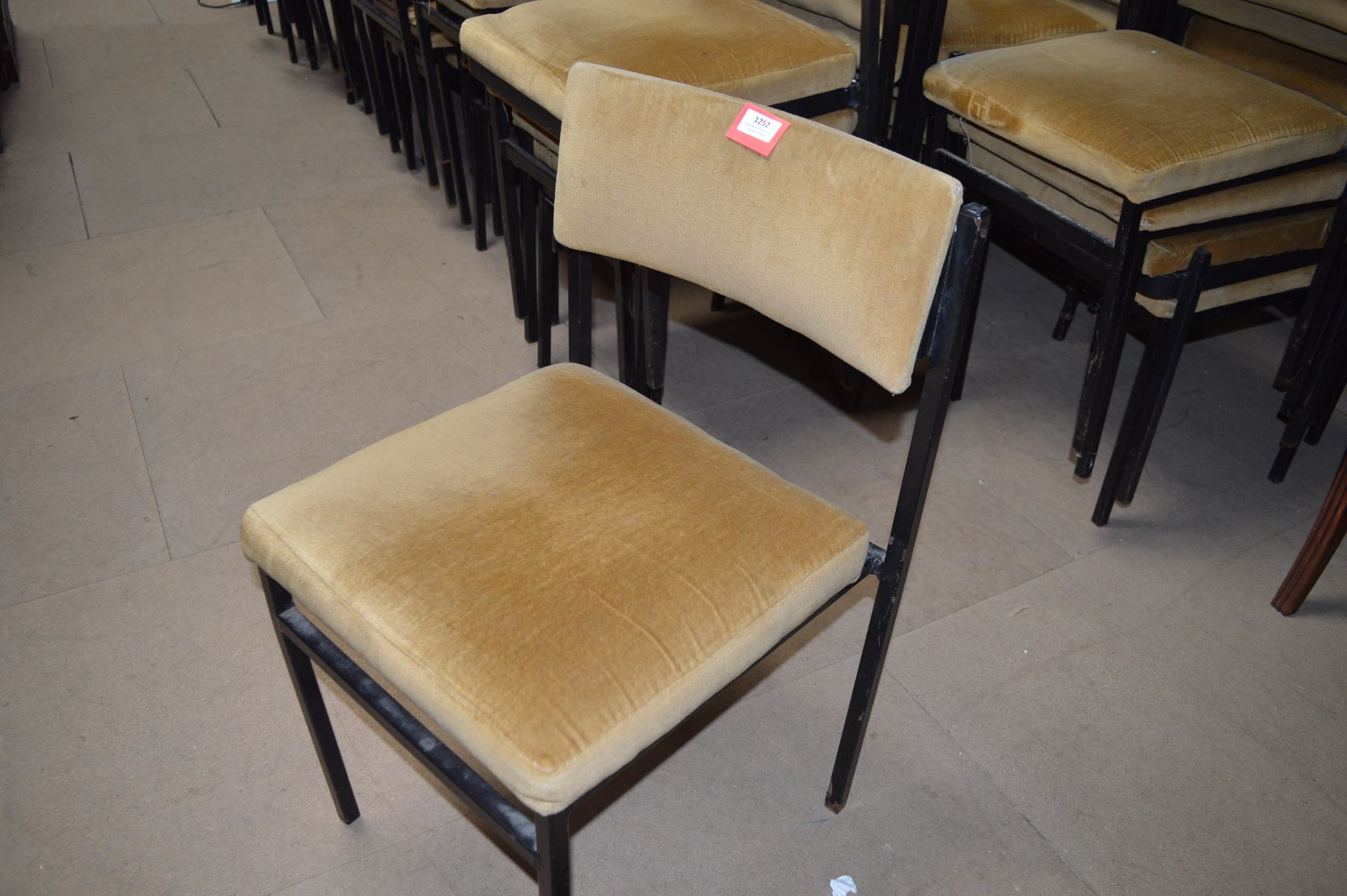 75+ Steel Framed Stackable Chairs with Upholstered Seats & Backs - Image 2 of 2