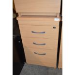 Lightwood Effect Three Drawer Storage Cabinet