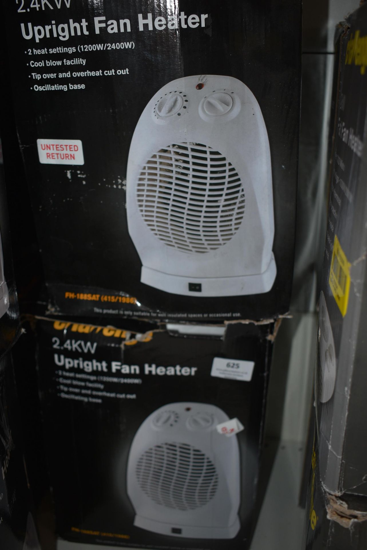 Two Challenge Upright Fan Heaters - Bild 2 aus 2