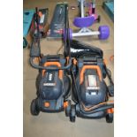 Two Worx Cordless Lawnmowers (no batteries)