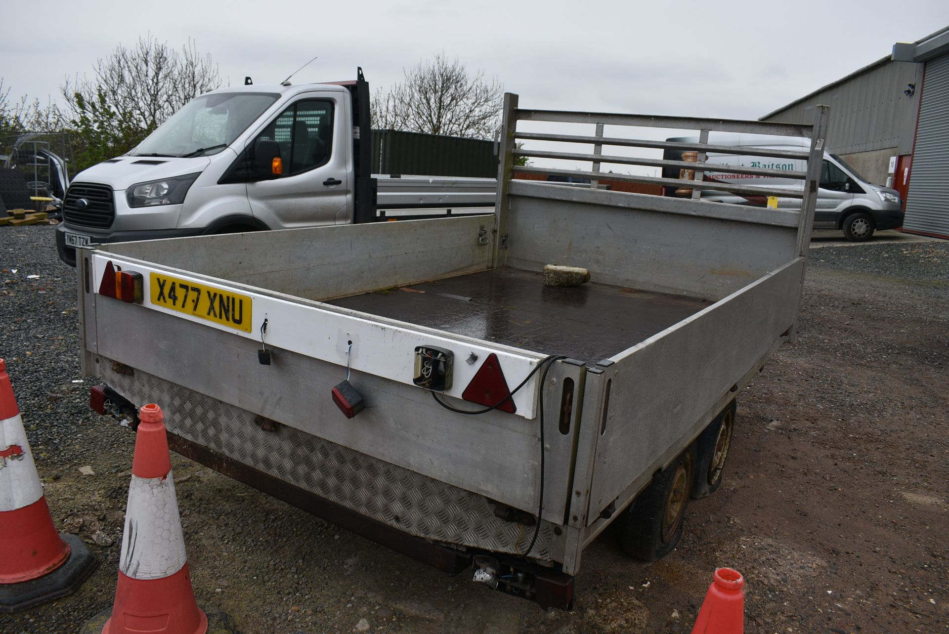 Twin Axle Trailer with Aluminium Sides and Back, - Image 2 of 8