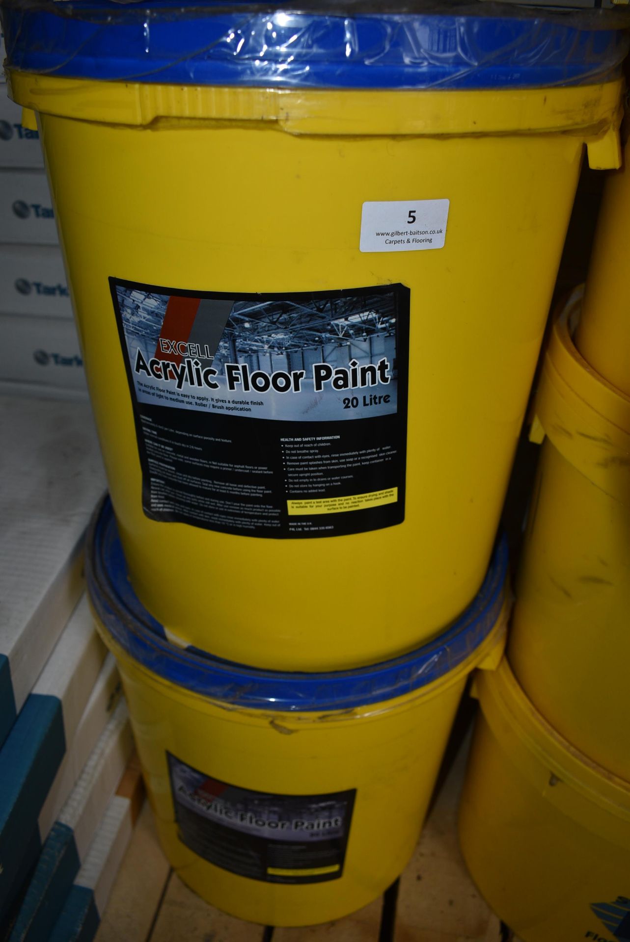 2x 20L of Grey Acrylic Floor Paint