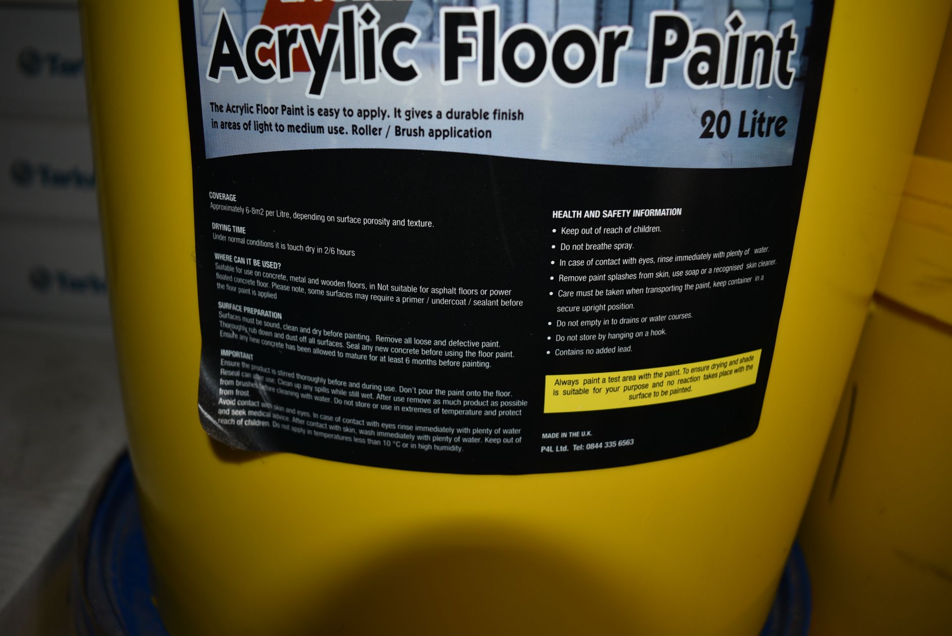 2x 20L of Grey Acrylic Floor Paint - Bild 2 aus 2