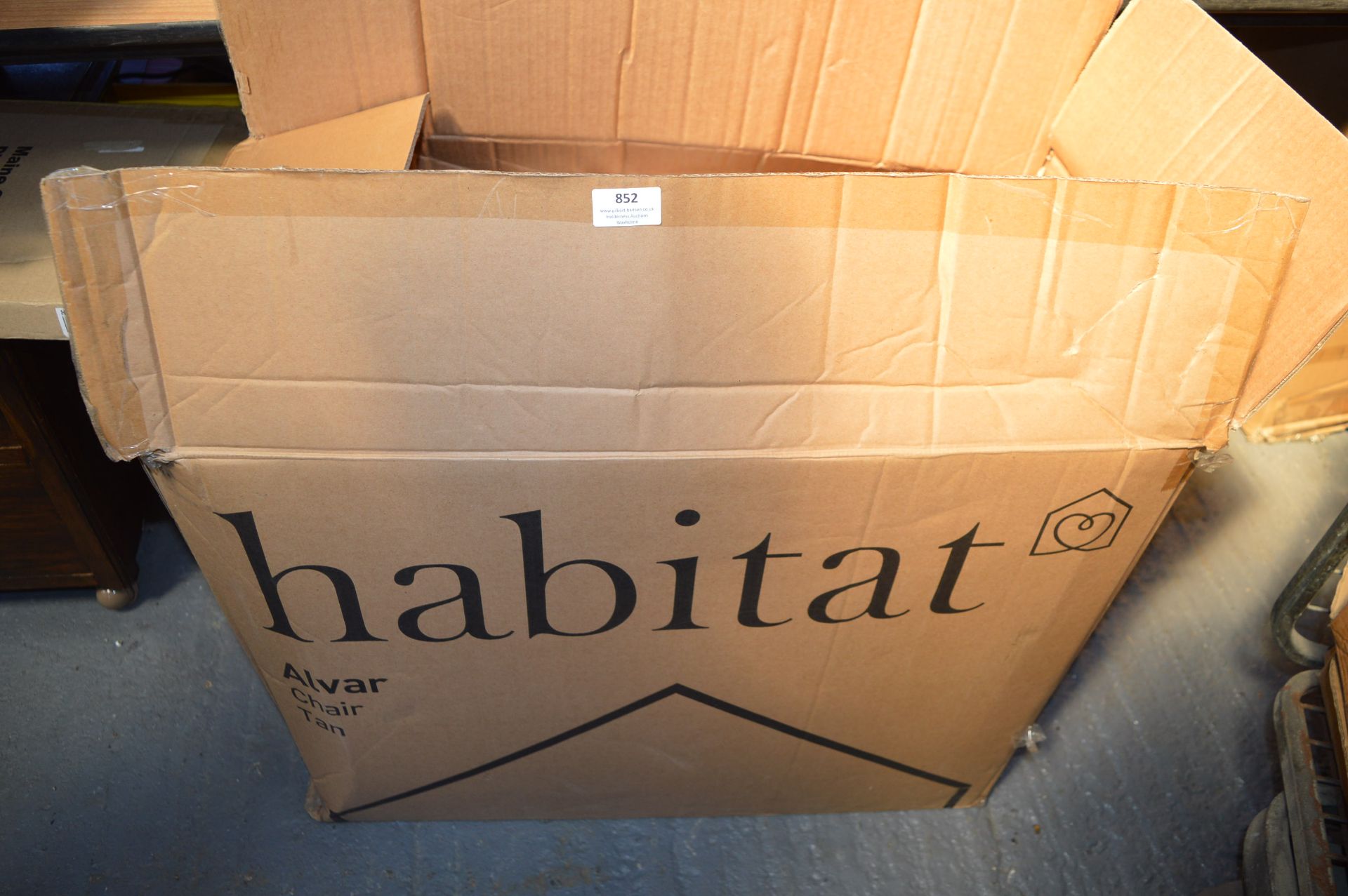 Habitat Alba Chair in Tan Faux Leather