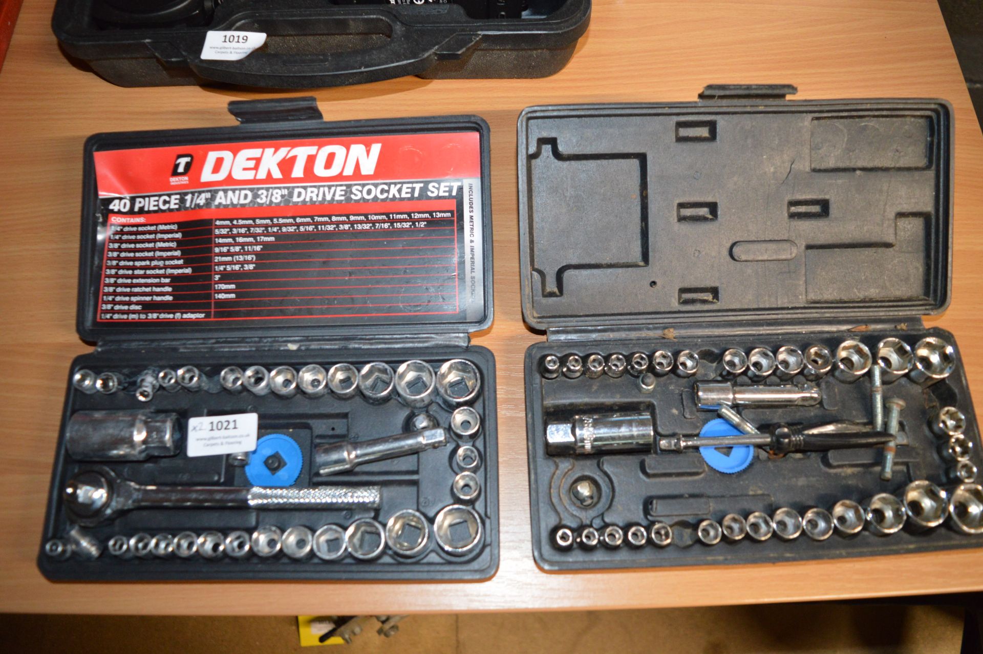 One 1/4” and 3/8” Drive Socket Sets