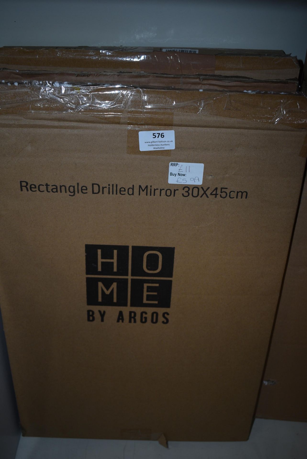 Home Rectangle Drilled Mirror 30x45cm - Image 2 of 4