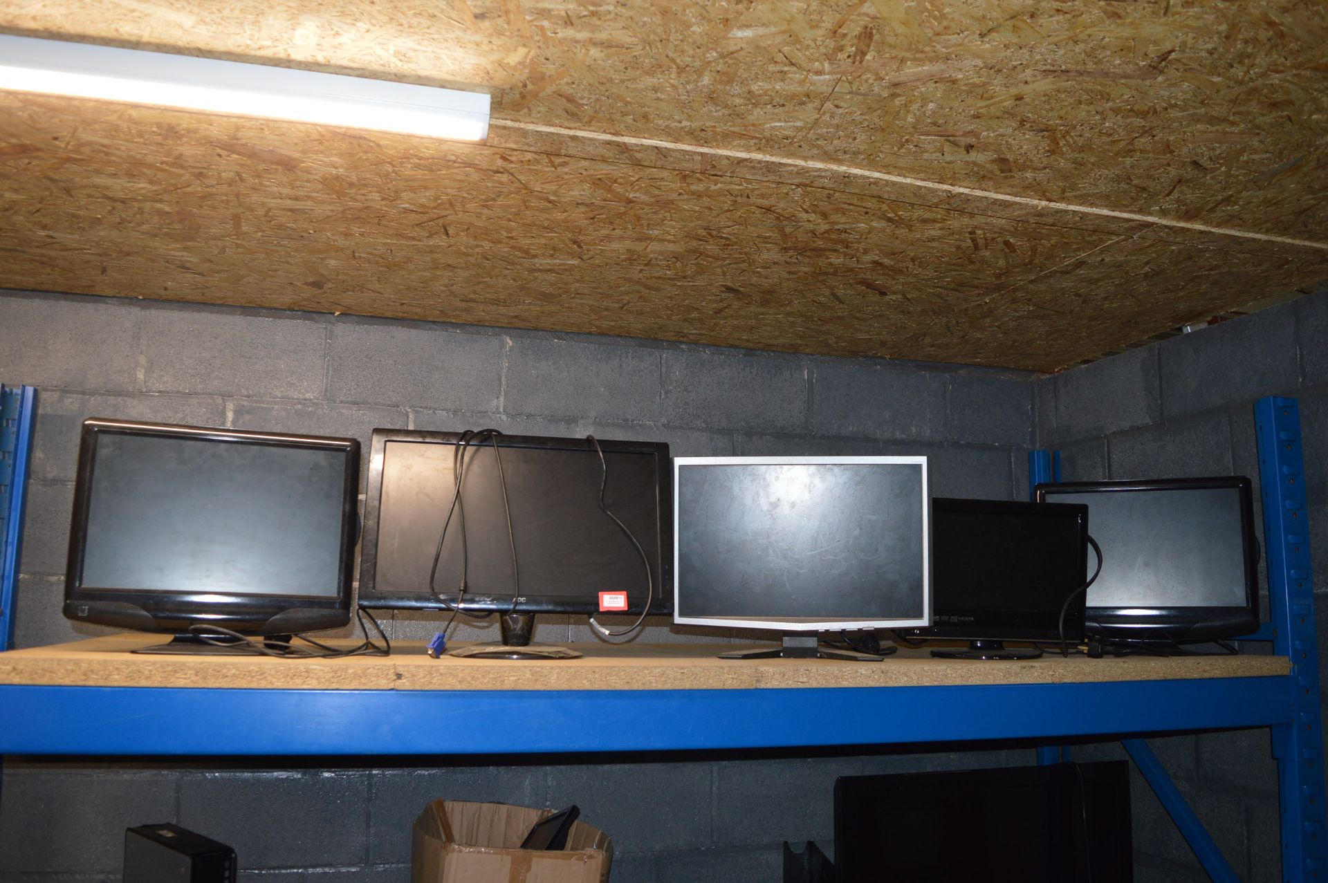 Five Assorted Monitors and TVs
