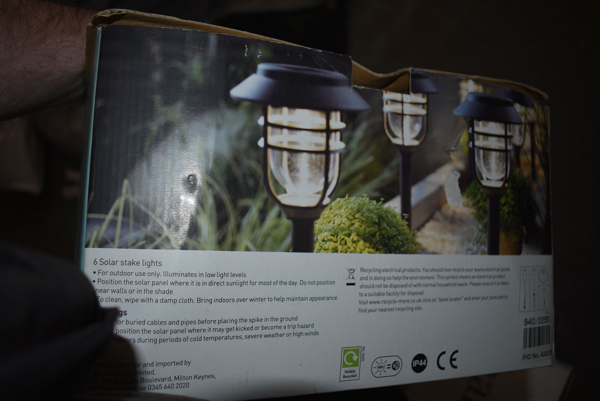 Two Boxes of Six Habitat Solar Stake Lights - Image 4 of 4