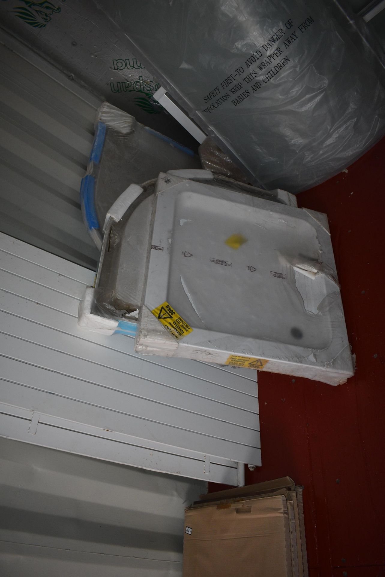 Contents of Container 114 to Include Radiators, Shower Trays, Shower Screens etc - Image 7 of 8