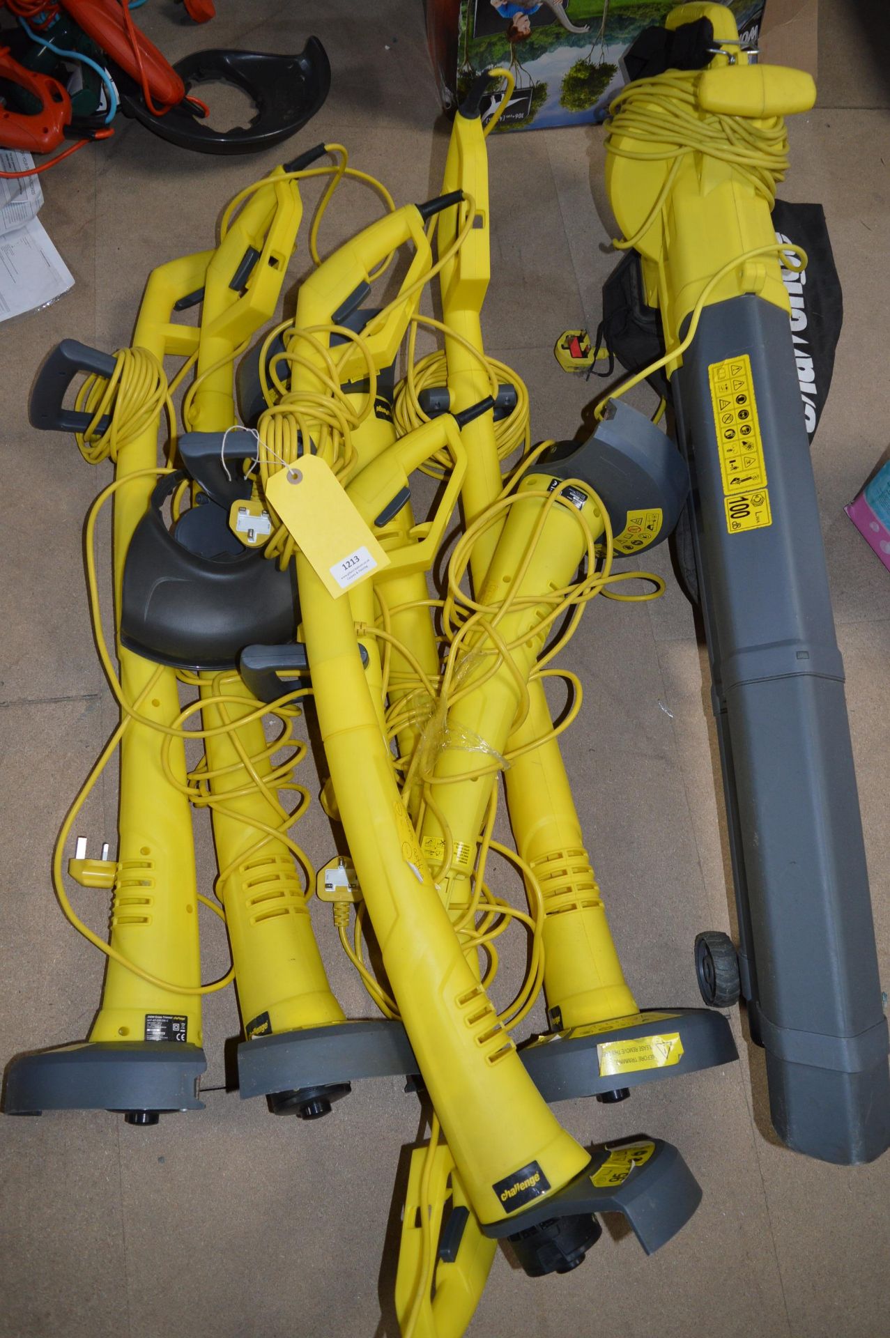 Quantity of Challenge Strimmers and One Blower