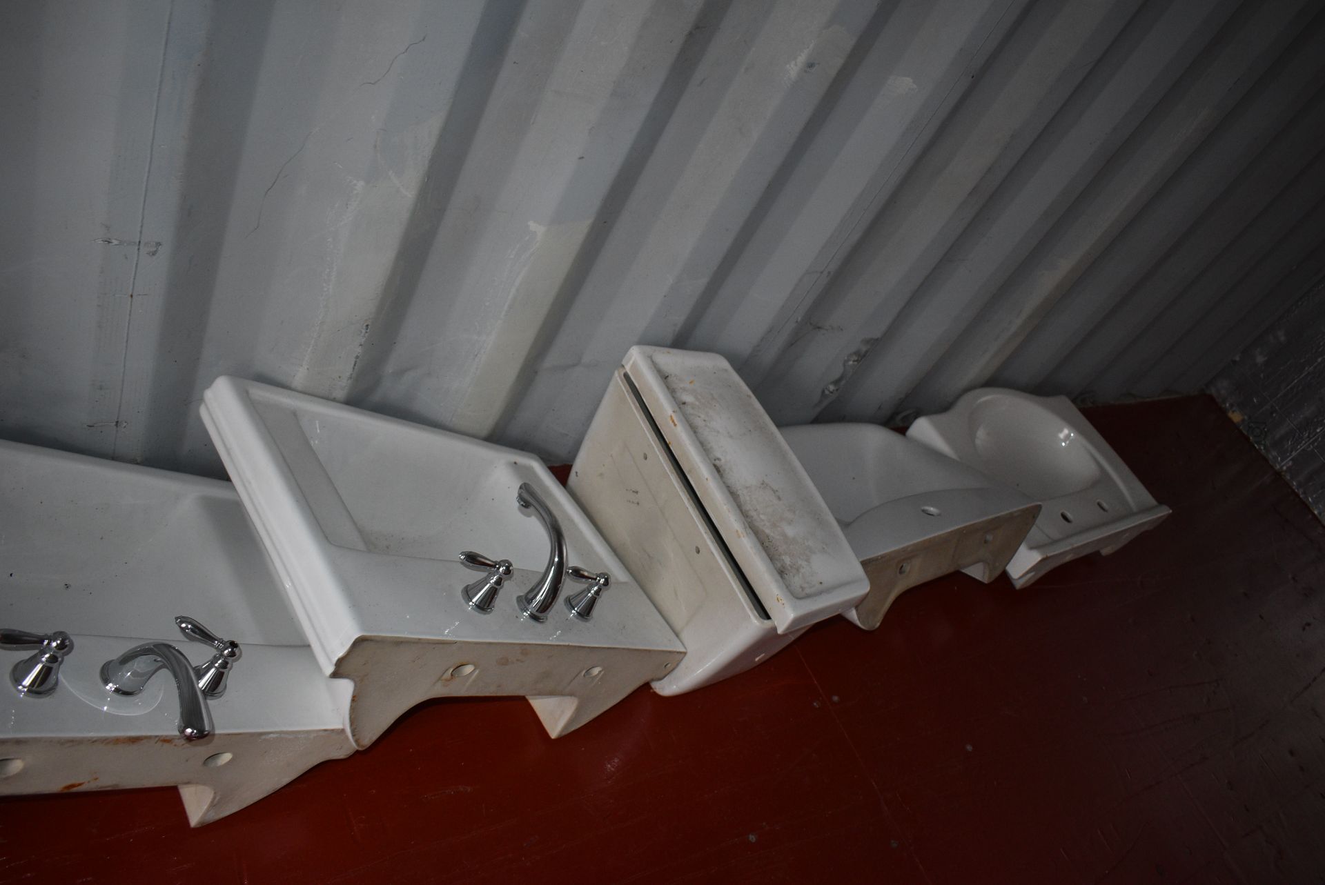 Contents of Container 115 to Include Fire Hearth Back, Toilet Bases, Sink Pedestals, Cistern Unit, - Image 4 of 10