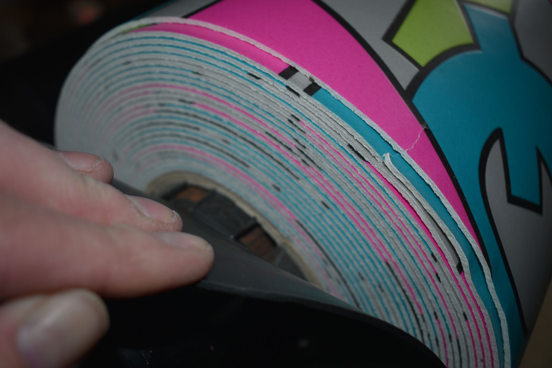 4m wide Roll of Multicolour Alphabet Vinyl Flooring - Image 2 of 2