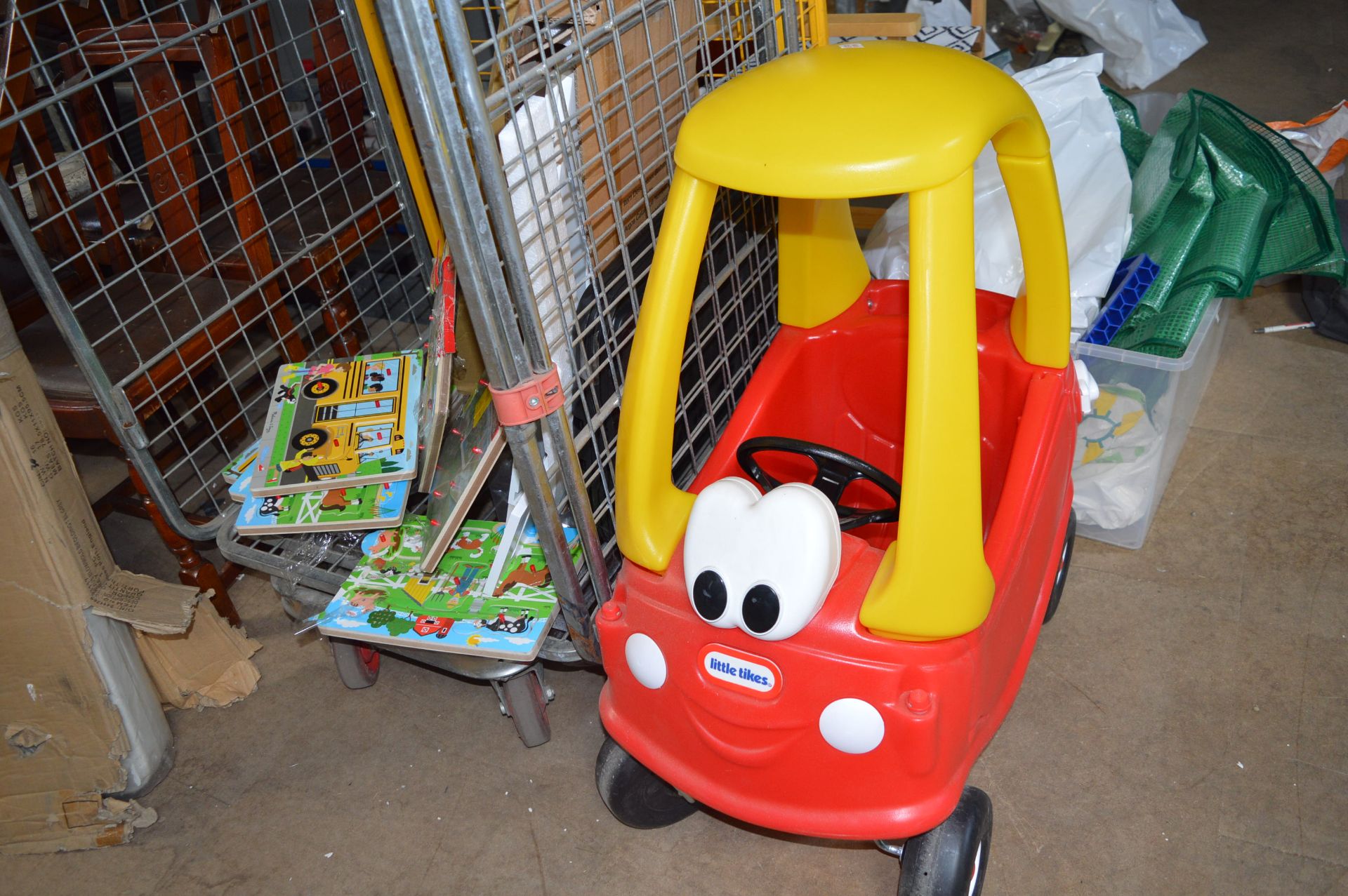 Little Tikes Buggy, Plug-In Pictures Books, and Jigsaw Puzzles
