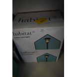 Two Boxes of Six Habitat Solar Stake Lights