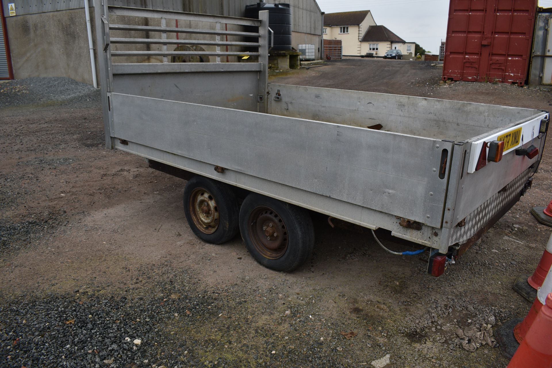 Twin Axle Trailer with Aluminium Sides and Back, - Image 3 of 8
