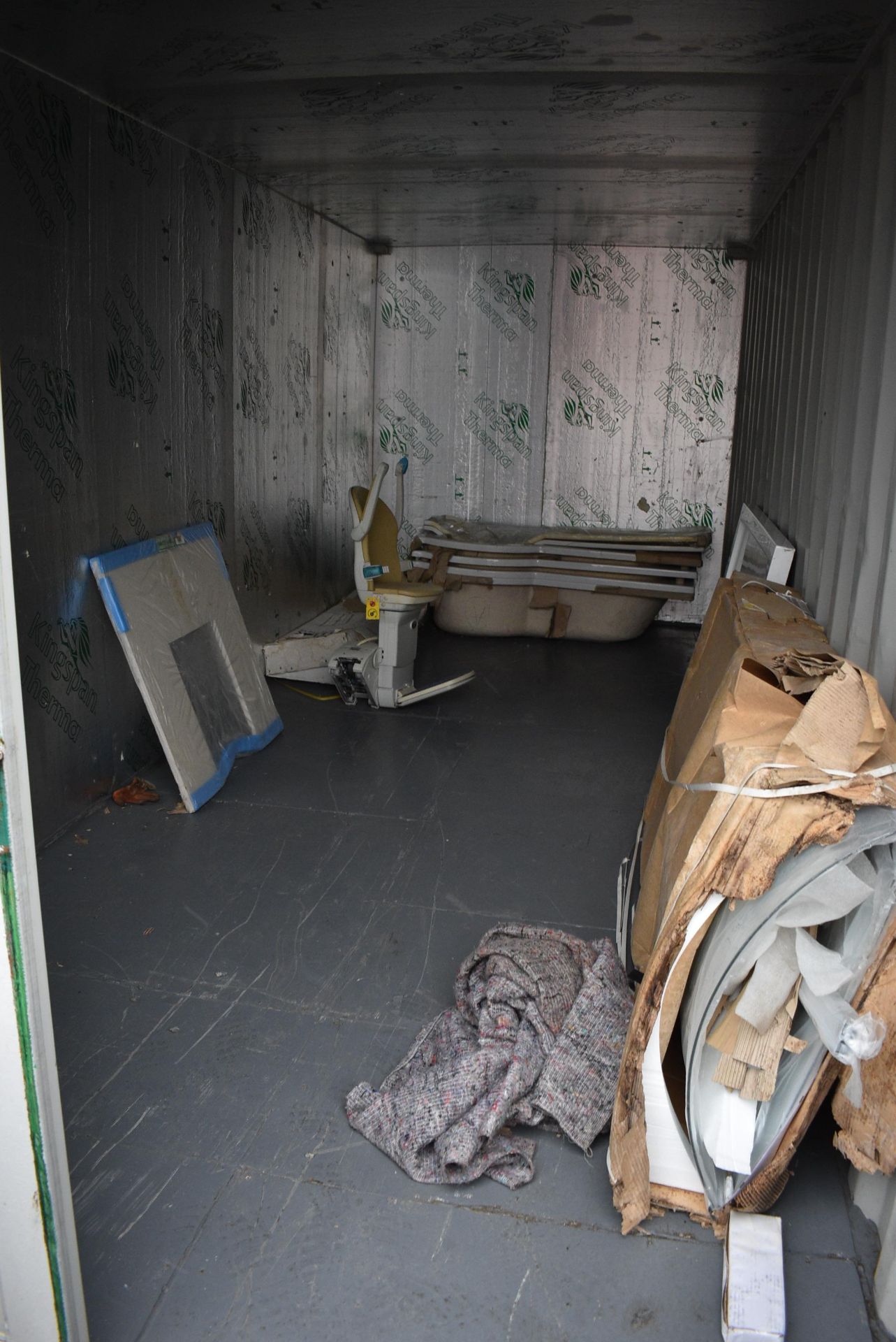 Content of Container 113 to Include Shower Screens, Fire Hearth Back, Shower Tray, Four Curved - Image 6 of 6