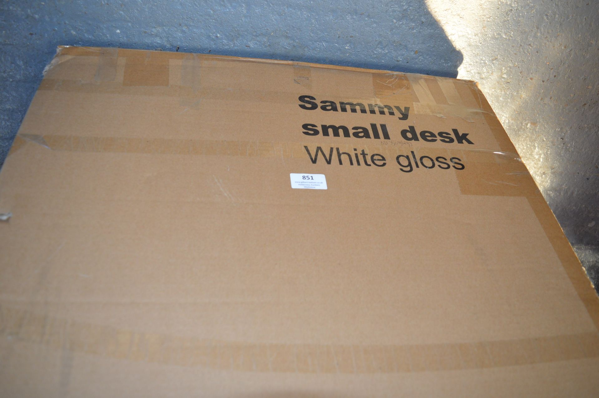 Sammy Small White Gloss Desk