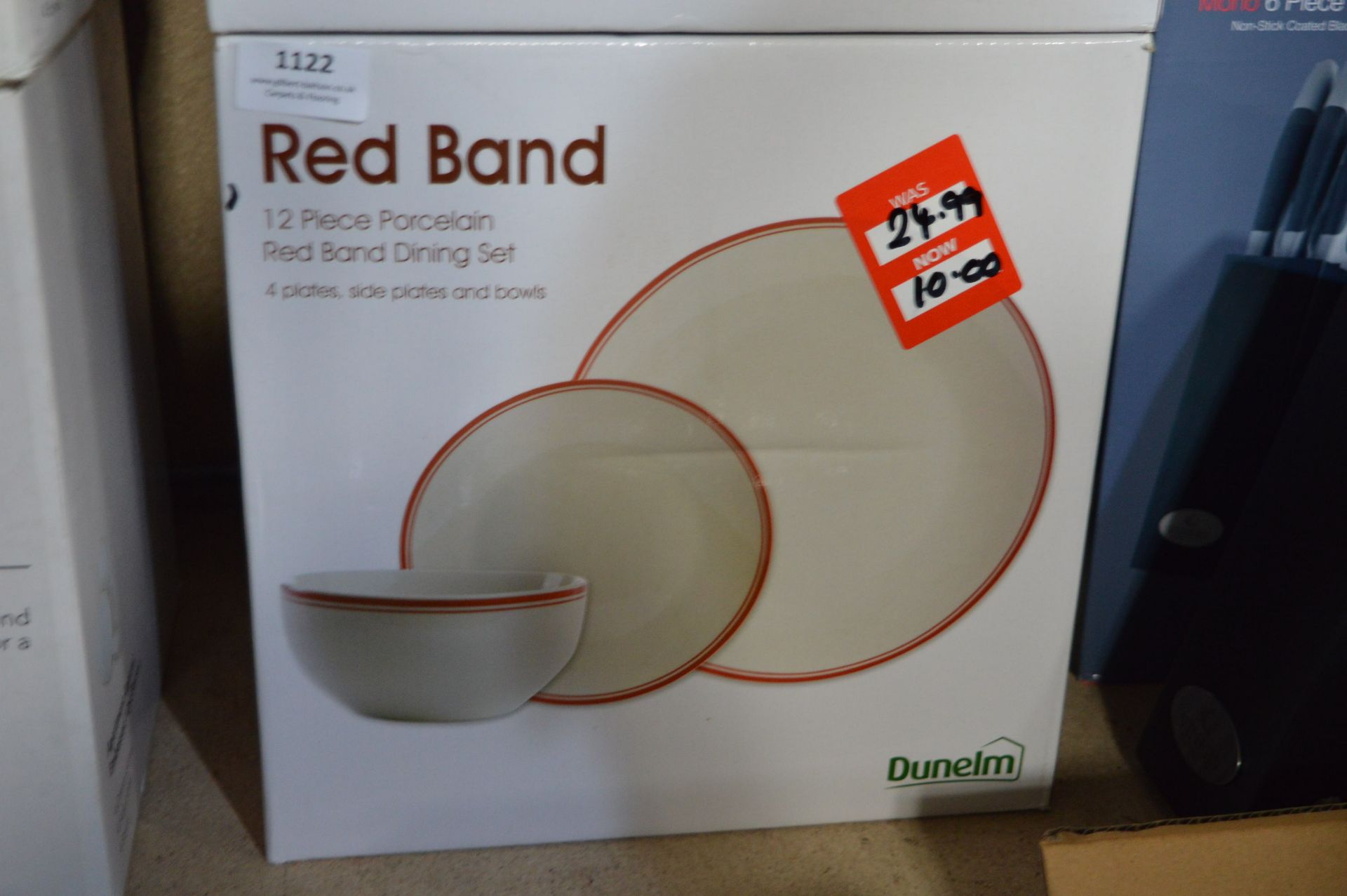 Dunelm Part Red Band Dining Set