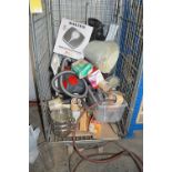 Various Household Items Including Vacuum Cleaner, Kettle, Iron, etc. (cage not included)