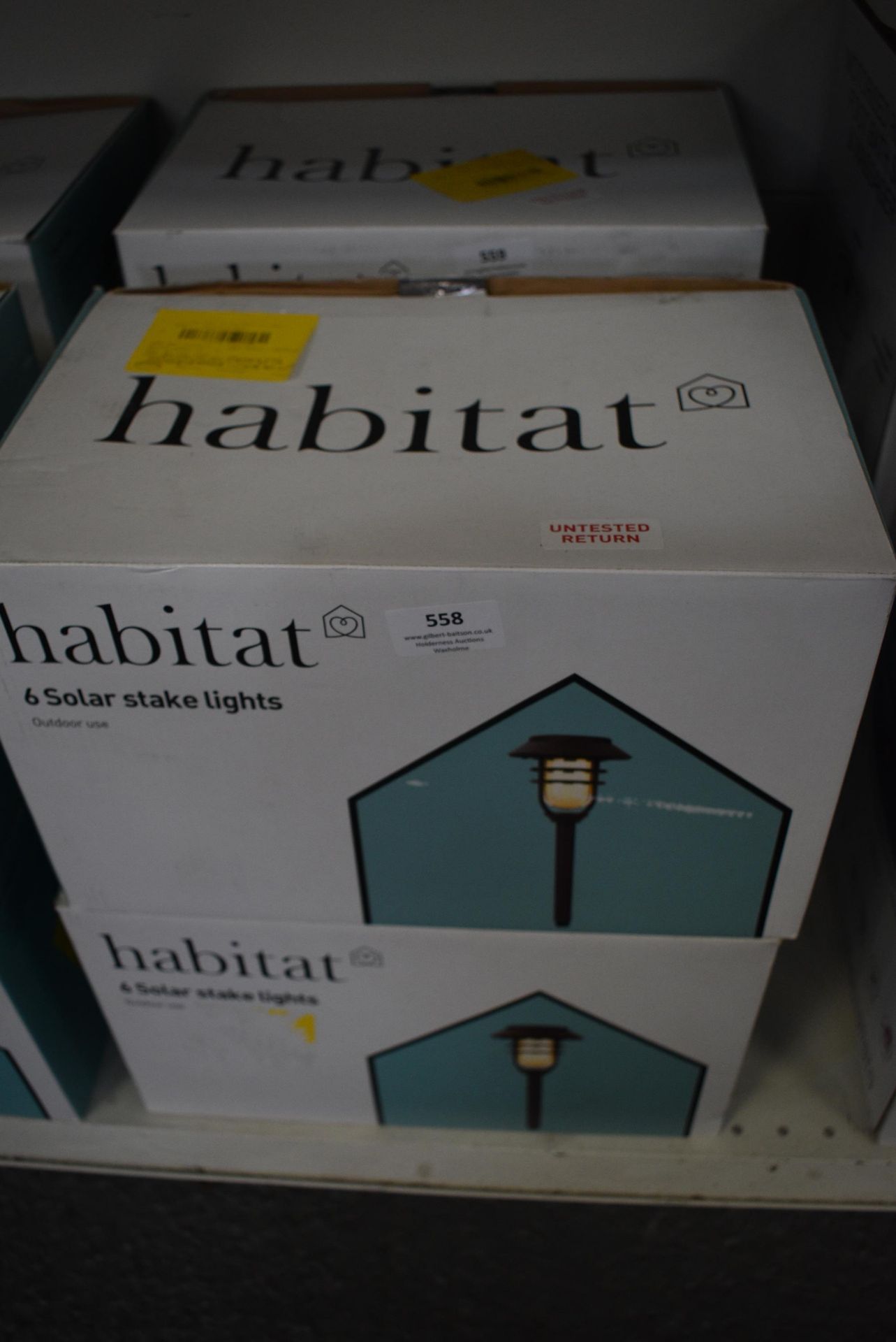 Two Boxes of Six Habitat Solar Stake Lights - Image 2 of 4