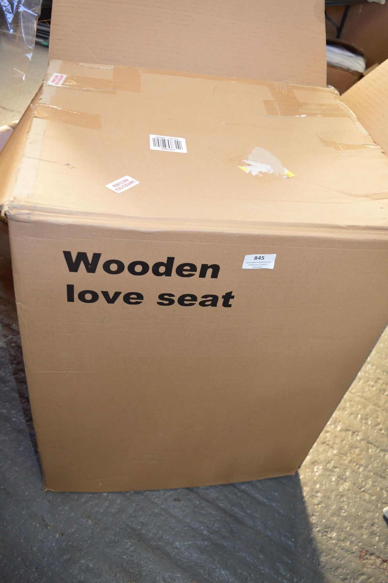 Wooden Love Seat