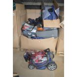 Pallet Containing a Quantity of Strimmers, Lawnmowers, etc. (salvage)
