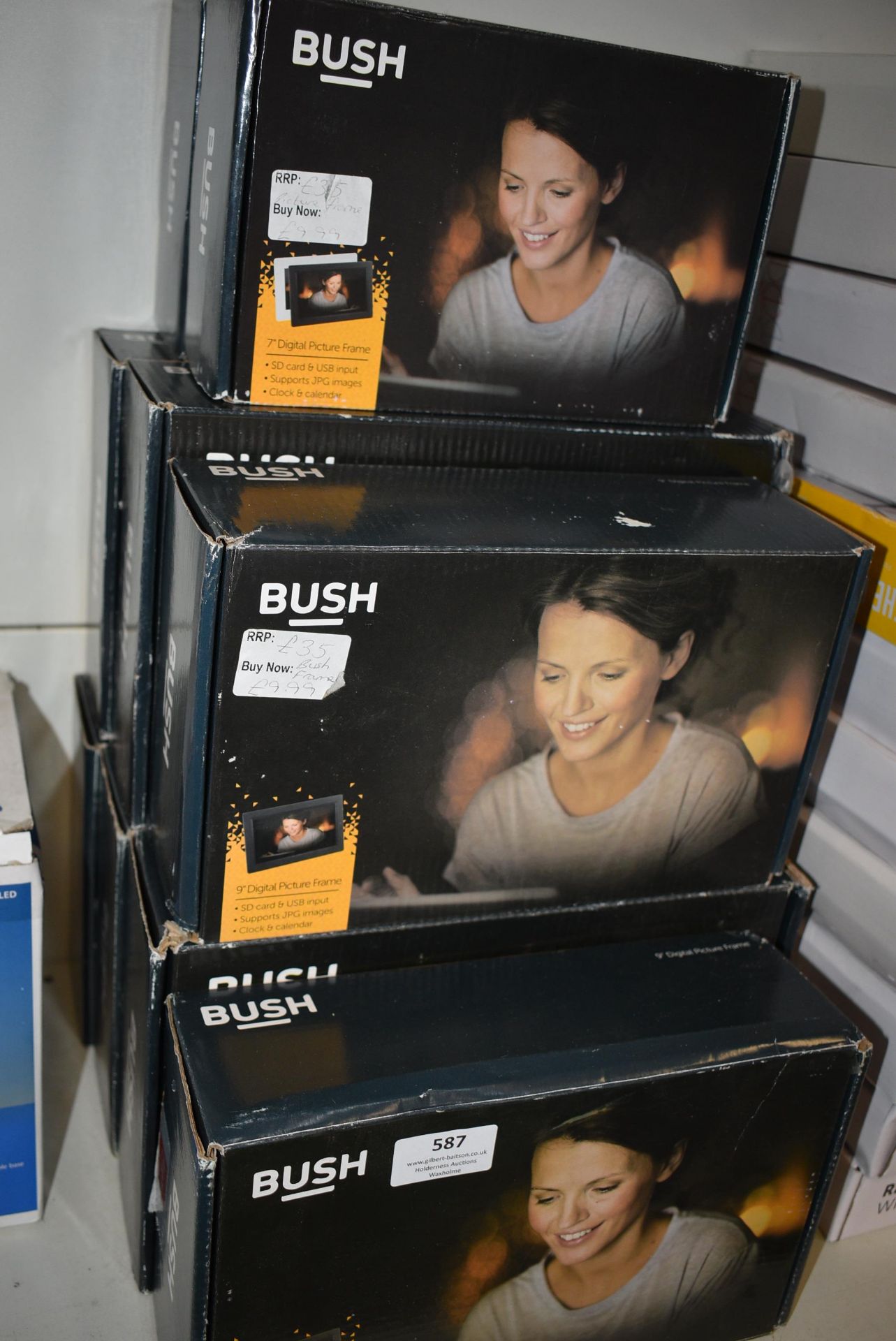 Eight Bush 9” Digital Picture Frames - Image 2 of 4