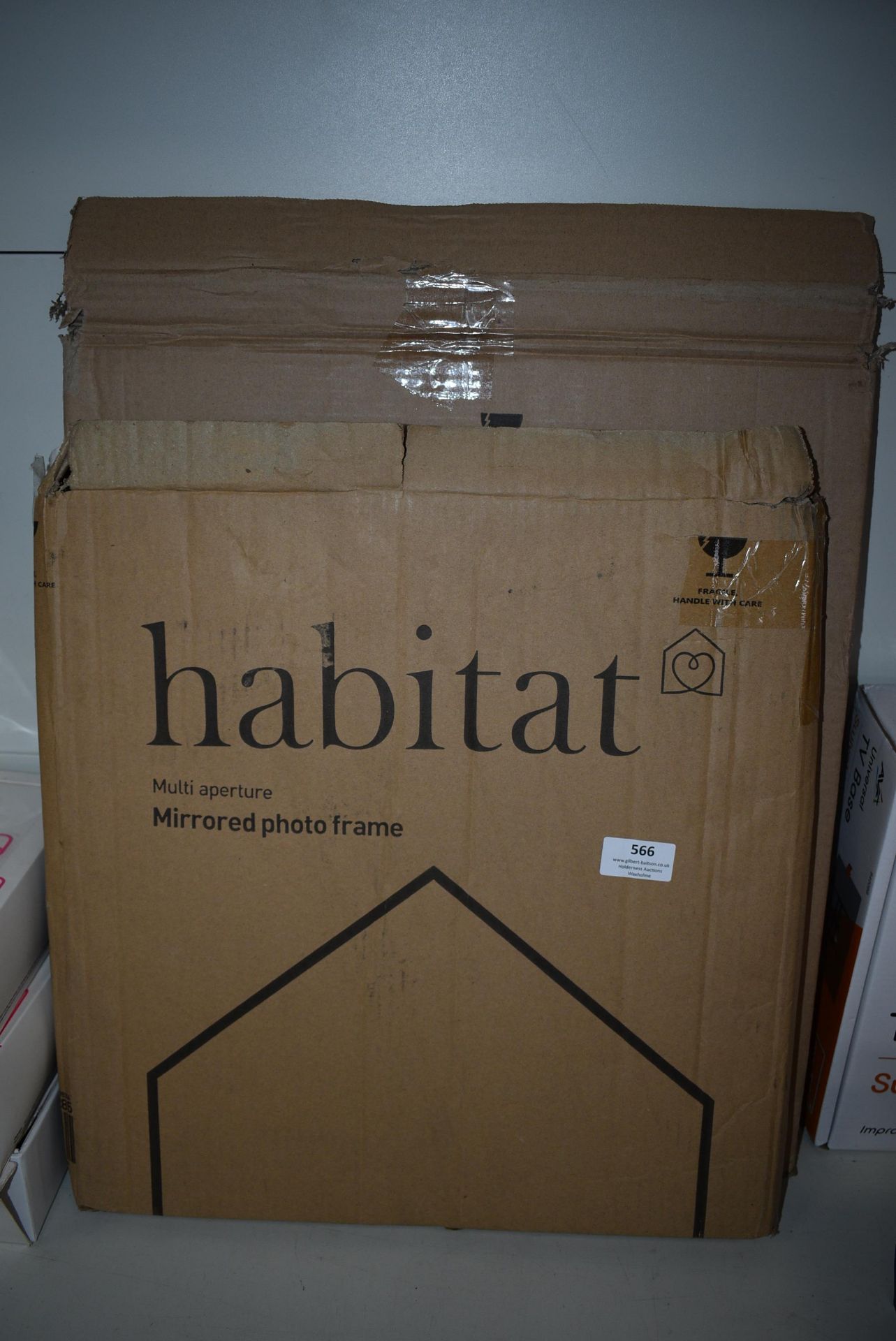 Habitat Mirrored Photo Frame and a 40cm Hexagon Mirror - Image 2 of 4