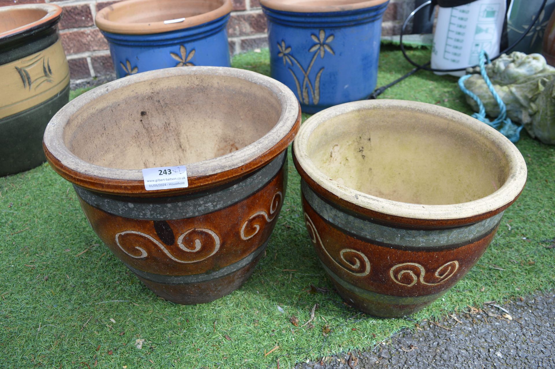 Assorted Medium and Small Garden Planters