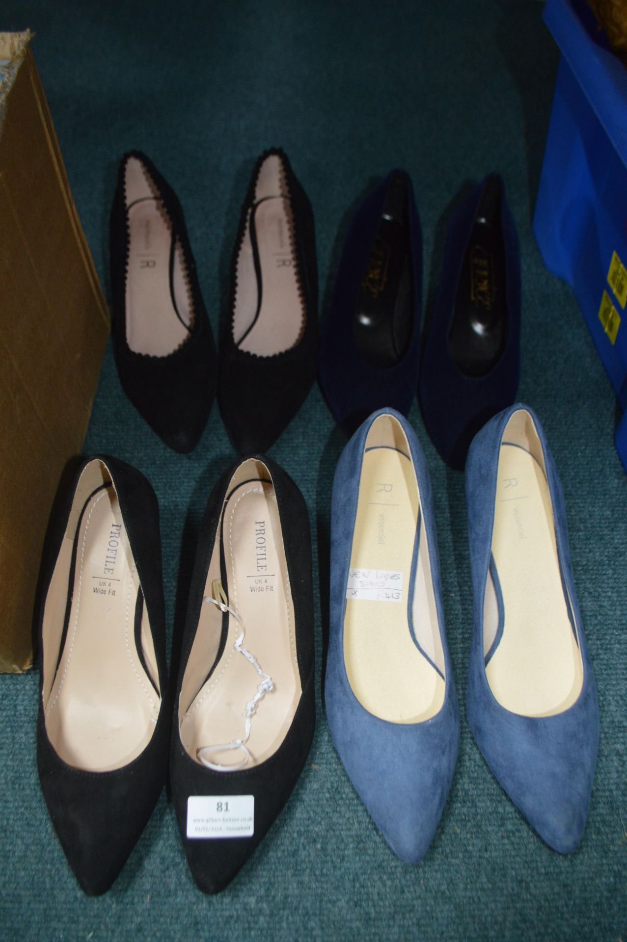Four Pairs Lady's Shoes (assorted sizes)
