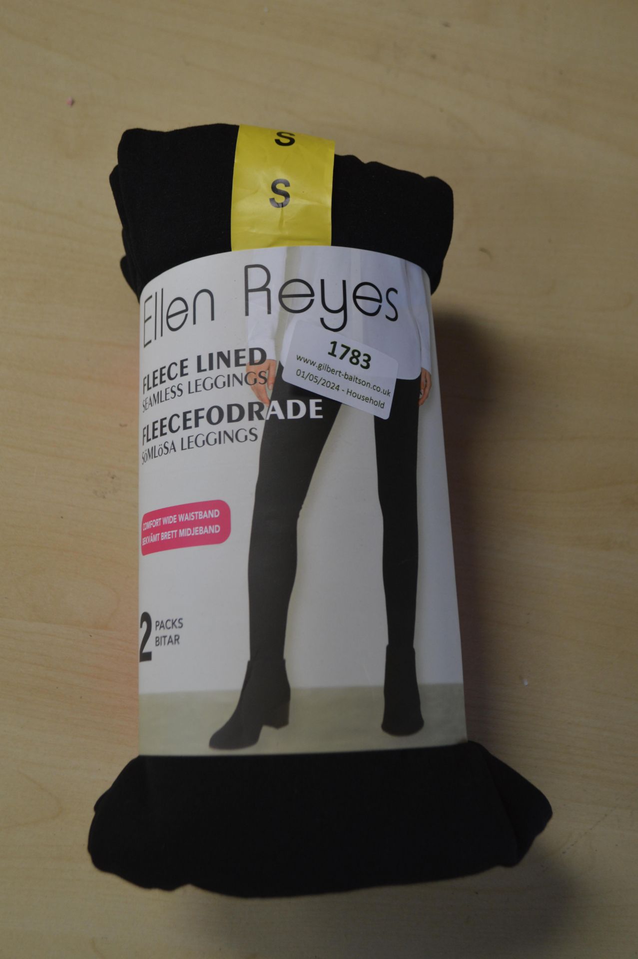 *Two Ellen Reyes Fleece Lined Leggings Size: S