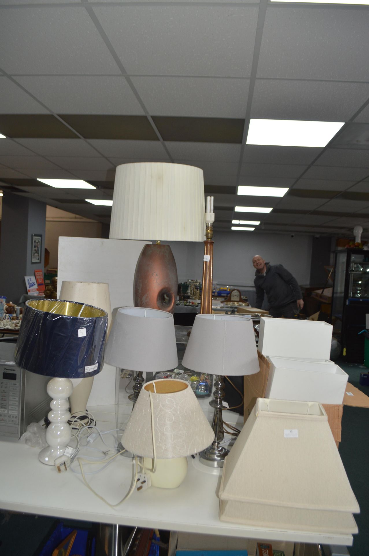 Seven Table Lamps plus Shades