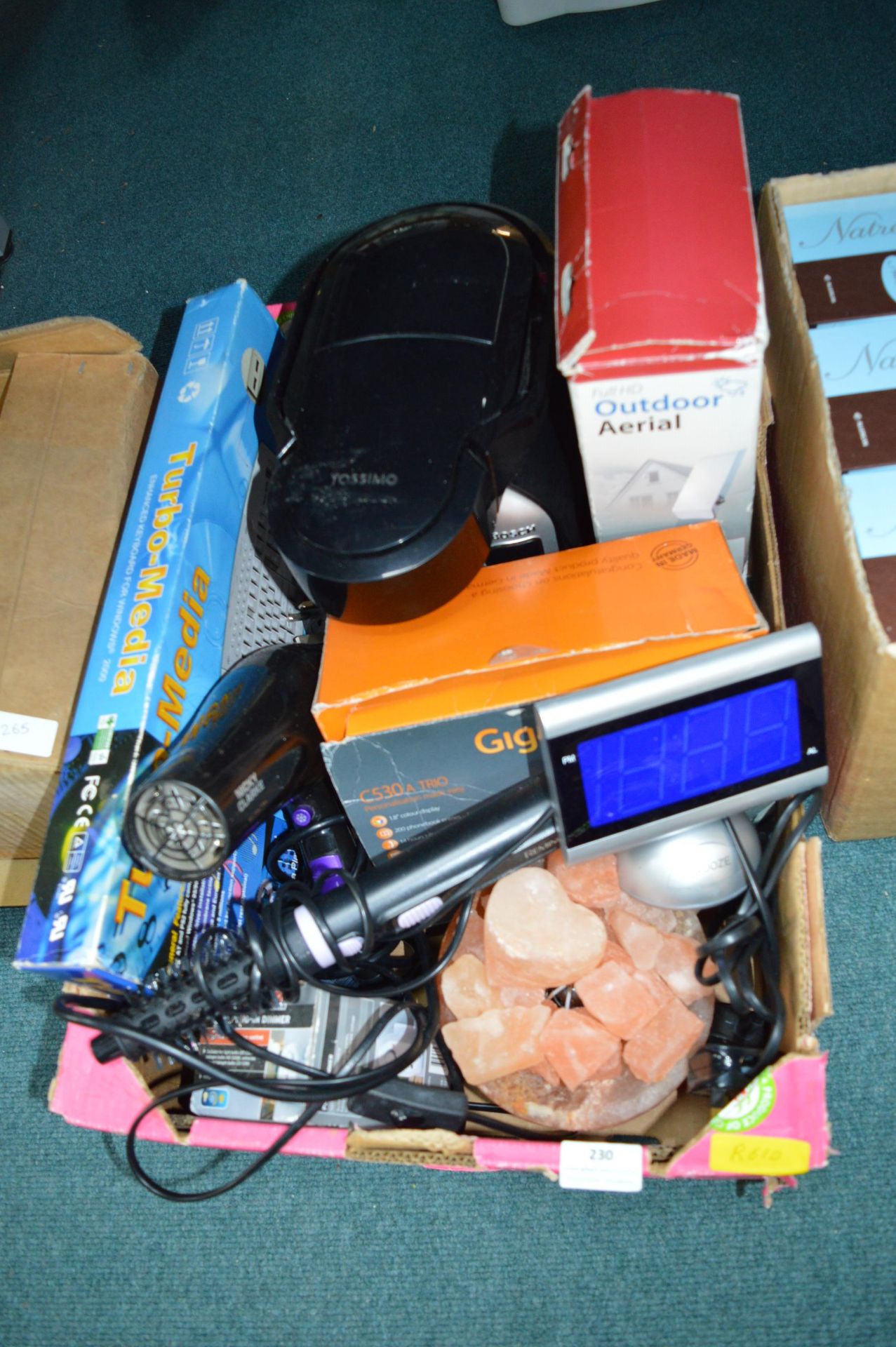 Electrical Items Including Rock Lamp etc.