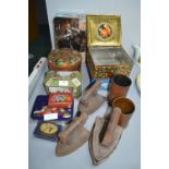 Decorative Tins, Flat Irons, and Shell Cases