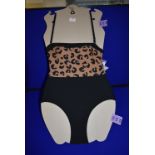 *DKNY Lady’s Leopard Print Swimsuit Size: 8