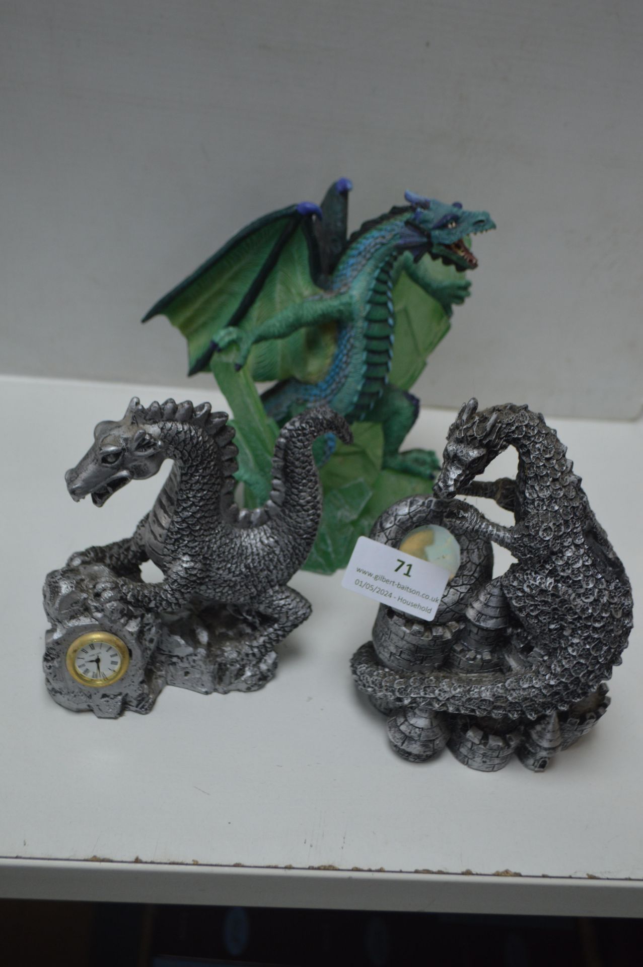 Three Dragon Figures