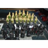 Royal Beasts Painted Chess Set