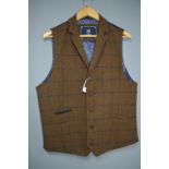 Cavani Gent's Tweed Waistcoat Size: 42" Chest
