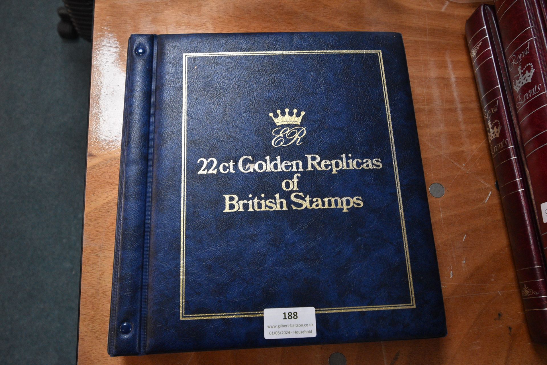 Album of Gold Plates Replicas of British Stamps