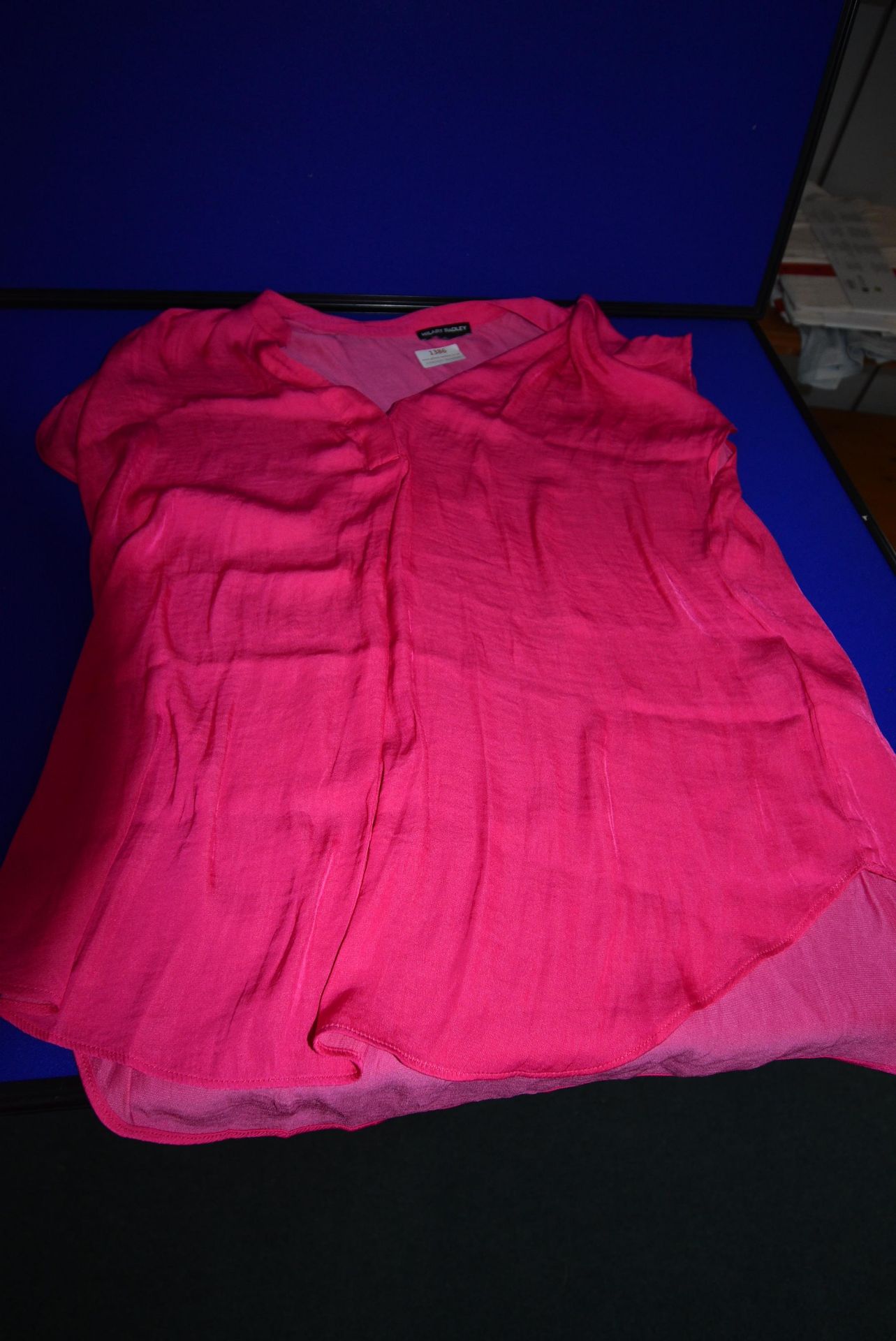 *Hilary Radley Short Sleeve Drop Shoulder Top in Pink Size: S