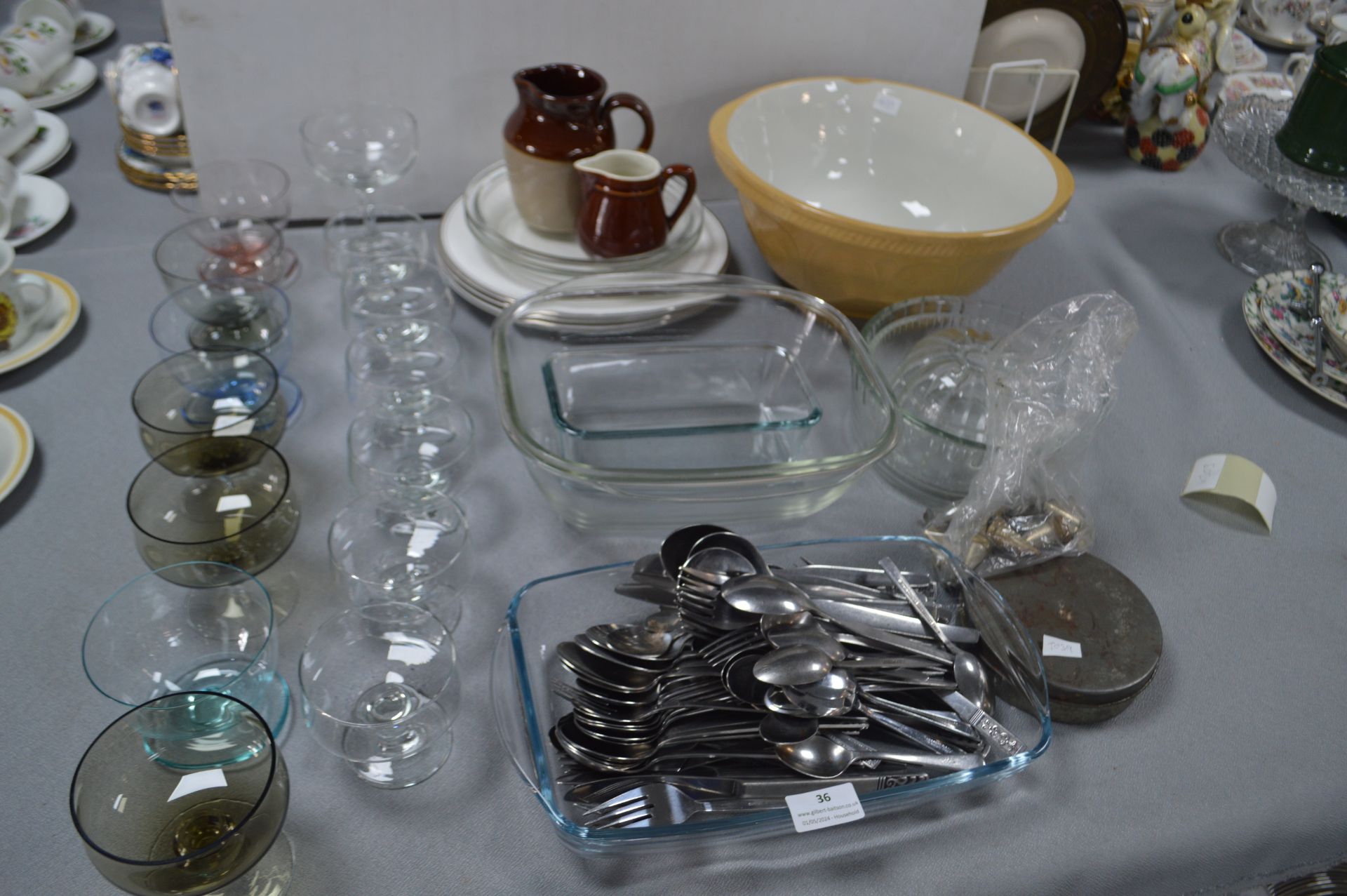 Kitchenware, Cutlery, Glassware, etc.