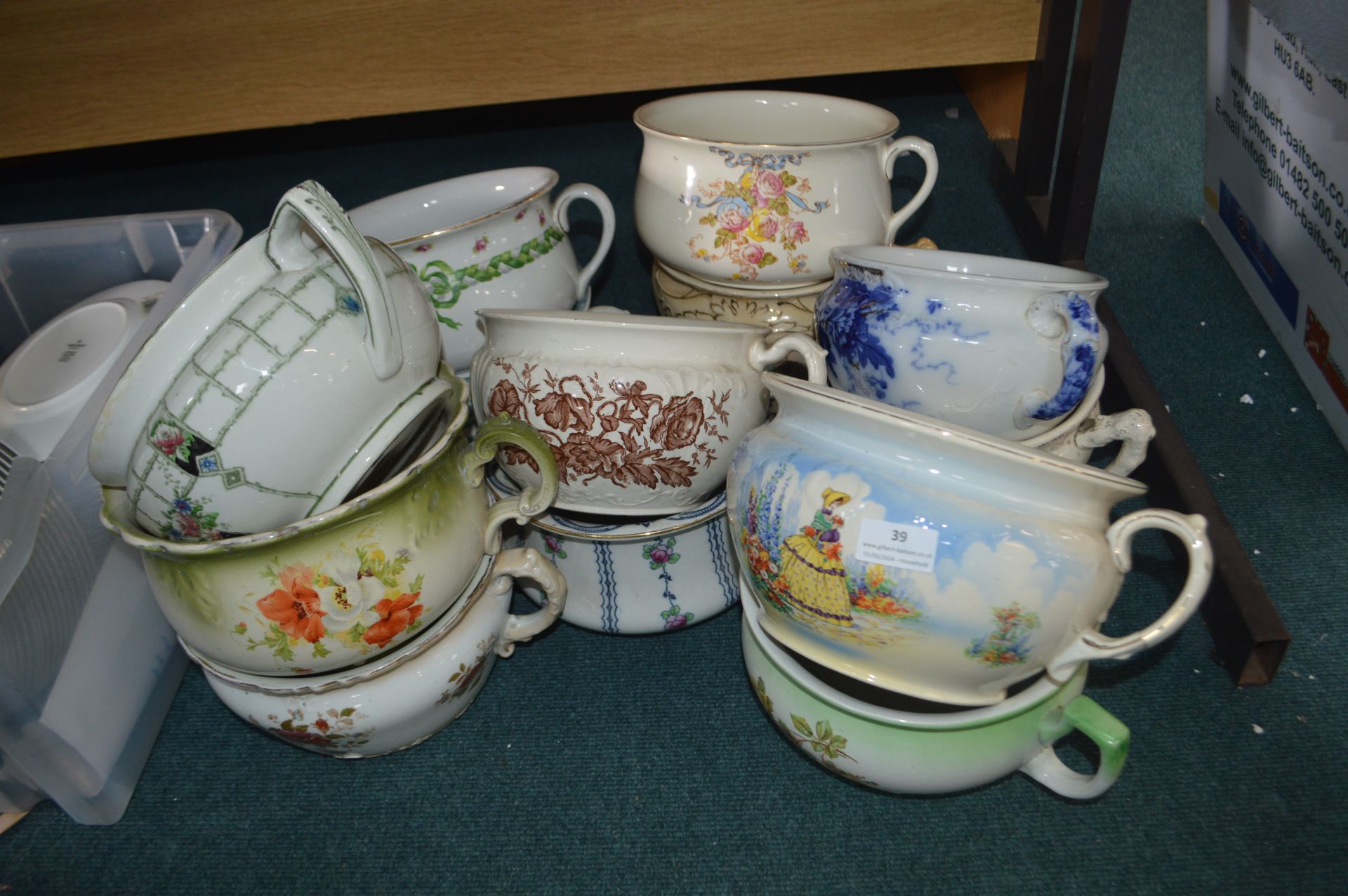 Thirteen Vintage Chamber Pots