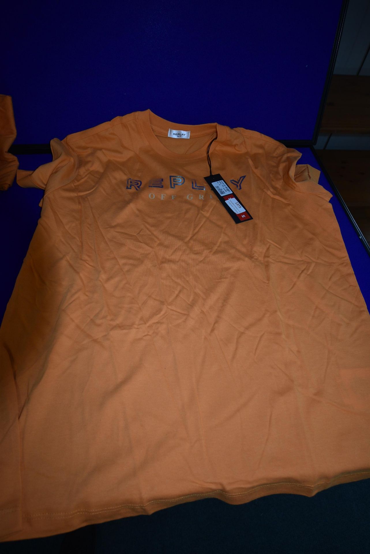 *Replay Off Grid Orange T-Shirt Size: M