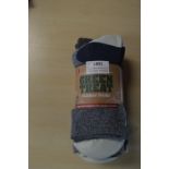 *Four Pairs of Green Treat Outdoor Socks Size: 4-8
