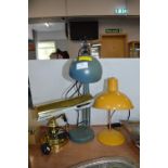 Three Desk Lamps