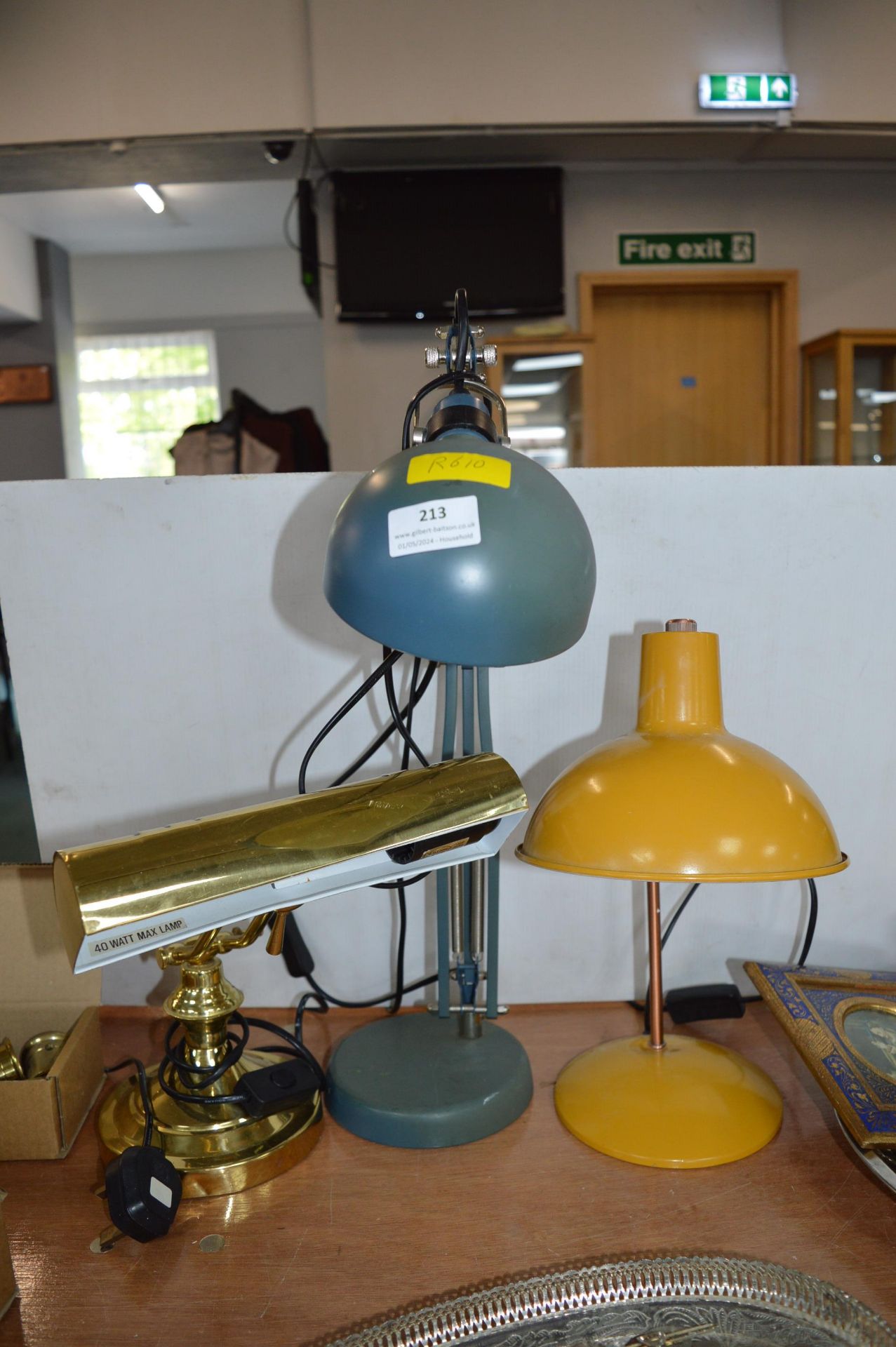 Three Desk Lamps